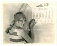 2g771 THELMA TODD 8x10 still '27 showing how many days left until Christmas, portrait by Hommel!