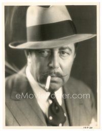 2g819 WARNER OLAND 8x10 key book still '20s great portrait with different mustache & cigarette!