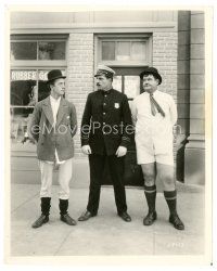 2g862 YOU'RE DARN TOOTIN' 8x10 still '28 wonderful image of cop with Stan Laurel & Oliver Hardy!