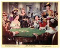 2g038 KING'S THIEF color 8x10 still #7 '55 Ann Blyth glares at David Niven while gambling at cards!