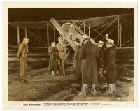 2g044 MEN WITH WINGS color 8x10 still '38 MacMurray, Milland & Campbell by plane, William Wellman