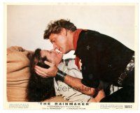 2g052 RAINMAKER color 8x10 still '56 romantic c/u of Burt Lancaster about to kiss Katharine Hepburn