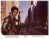2g055 SHAFT color 8x10 still '71 great close up of Richard Roundtree in leather jacket!
