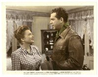 2g056 SMOKY color 8x10 still '46 close up of pretty Anne Baxter smiling at Fred MacMurray!