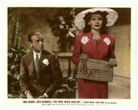 2g067 YOU WERE NEVER LOVELIER color 8x10 still '42 Fred Astaire eyes sexiest Rita Hayworth!