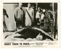 2g598 NIGHT TRAIN TO PARIS English FOH LC '64 three people look at dead man in photography studio!