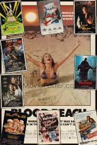2h006 LOT OF 59 FOLDED ONE-SHEETS '39 - '91 Blood Beach, Luck Lady, Fire & Ice + more!