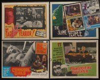 2h030 LOT OF 99 LOBBY CARDS '43 - '84 Frankenstein's Daughter, Slime People, Cannibal Girls+more!