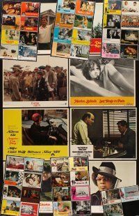 2h043 LOT OF 51 LOBBY CARDS '60s-80s James Bond, war, crime, romance, comedy & much more!