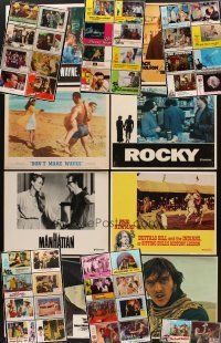 2h044 LOT OF 50 LOBBY CARDS '60s-70s One Flew Over the Cuckoo's Nest, Rocky, Manhattan & more!