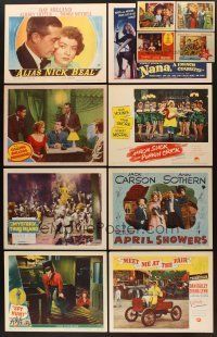 2h054 LOT OF 12 LOBBY CARDS '40s-60s great images from a variety of genres!