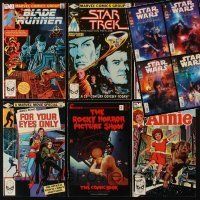2h073 LOT OF 10 MOVIE ADAPTATION COMIC BOOKS '80s-00s Star Wars, Star Trek, James Bond & more!