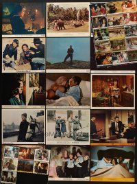 2h109 LOT OF 37 8X10 COLOR STILLS AND MINI LOBBY CARDS '60s-70s a variety of great images!