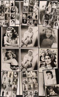 2h134 LOT OF 74 8X10 REPROS OF FEMALE STARS '80s wonderful images of pretty actresses!