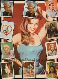 2h190 LOT OF 11 UNFOLDED SPECIAL MEXICAN POSTERS '60s Ann-Margret, Clark Gable, Kim Novak & more!