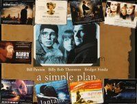 2h193 LOT OF 29 UNFOLDED DOUBLE-SIDED BRITISH QUADS '97 - '12 Simple Plan, Up at the Villa & more