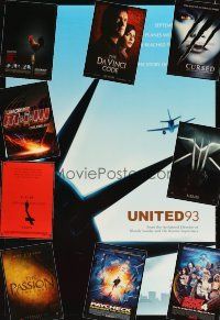 2h249 LOT OF 29 UNFOLDED DOUBLE-SIDED ONE-SHEETS '93 - '06 United 93, X-Men 3 & much more!