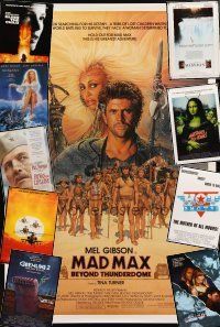 2h251 LOT OF 24 UNFOLDED ONE-SHEETS '85 - '02 Mad Max Beyond Thunderdome, Hot Shots & more!