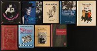 2h084 LOT OF 9 GERMAN HARDCOVER BOOKS '50s-80s Liza Minnelli, Audie Murphy, Goebbels & more!