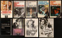 2h088 LOT OF 9 GERMAN SOFTCOVER BOOKS '80s-90s cool film almanacs & more!