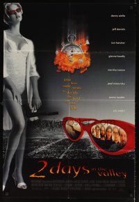 2j007 2 DAYS IN THE VALLEY 1sh '96 full-length image of sexy Charlize Theron!