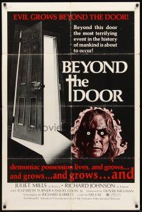 2j107 BEYOND THE DOOR 1sh '74 demonic possession lives, the most terrifying event of mankind!