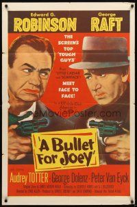 2j160 BULLET FOR JOEY 1sh '55 George Raft, Edward G. Robinson, film noir!