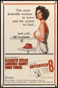 2j166 BUTTERFIELD 8 1sh '60 callgirl Elizabeth Taylor is the most desirable and easiest to find!