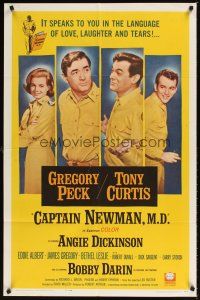 2j173 CAPTAIN NEWMAN, M.D. 1sh '64 Gregory Peck, Tony Curtis, Angie Dickinson, Bobby Darin