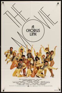 2j207 CHORUS LINE 1sh '85 Michael Douglas, photo of Broadway chorus group by Patrick Demarchelier!