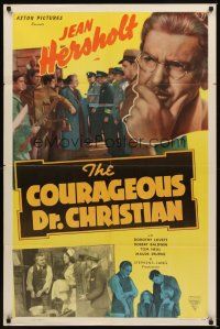 2j238 COURAGEOUS DR. CHRISTIAN 1sh R46 Jean Hersholt fights an epidemic, Tom Neal!