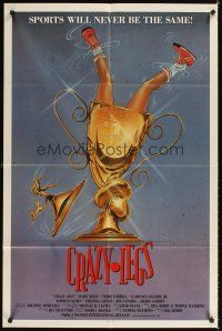 2j239 CRAZY LEGS 1sh '87 sports will never be the same, wacky man in trophy artwork!
