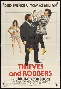 2j188 CAT & DOG English 1sh '83 Bruno Corbucci's Cane e gatto, Bud Spencer, Thieves and Robbers!