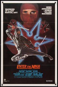 2j323 ENTER THE NINJA 1sh '81 human killing machines, Franco Nero, cool ninja images!