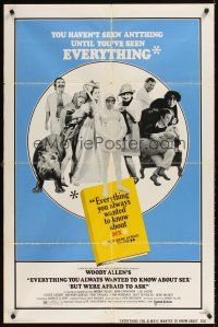 2j327 EVERYTHING YOU ALWAYS WANTED TO KNOW ABOUT SEX style B 1sh '72 Woody Allen directed!