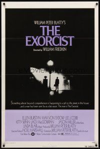 2j331 EXORCIST 1sh '74 William Friedkin, Max Von Sydow, horror classic from William Peter Blatty!