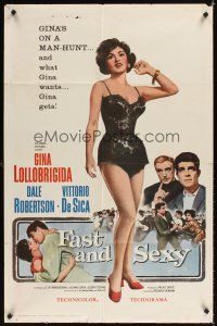 2j342 FAST & SEXY 1sh '60 de Sica, who could ask for more than sexy Gina Lollobrigida!