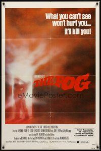 2j364 FOG 1sh '80 John Carpenter, Jamie Lee Curtis, there's something out there!