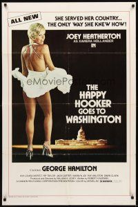 2j415 HAPPY HOOKER GOES TO WASHINGTON 1sh '77 Joey Heatherton serves the country!