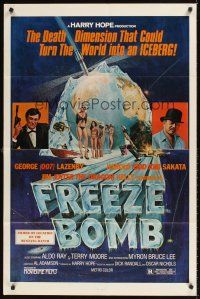 2j482 KILL FACTOR 1sh '78 art of Jim Kelly, George Lazenby, Harold Odd Job Sakata, Freeze Bomb!