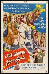 2j497 LADY GODIVA RIDES AGAIN 1sh '53 an expose of the beauty pageant business!