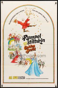 2j725 RUMPELSTILTSKIN & THE GOLDEN SECRET 1sh '72 Das Zaubermannchen, cute fantasy art!