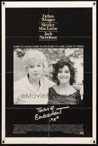 2j864 TERMS OF ENDEARMENT 1sh '83 great close up of Shirley MacLaine & Debra Winger!
