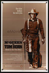 2j892 TOM HORN 1sh '80 they couldn't bring enough men to bring Steve McQueen down!