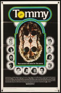 2j894 TOMMY 1sh '75 The Who, Roger Daltrey, rock & roll, cool mirror image!
