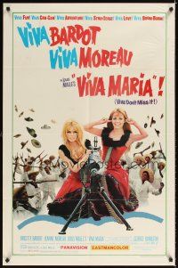 2j928 VIVA MARIA 1sh '66 Louis Malle, sexiest French babes Brigitte Bardot & Jeanne Moreau!
