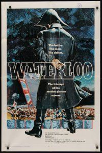 2j944 WATERLOO int'l 1sh '70 great artwork of Rod Steiger as Napoleon Bonaparte!
