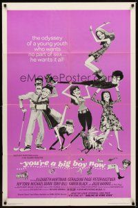 2j994 YOU'RE A BIG BOY NOW 1sh '67 Francis Ford Coppola's odyssey of a young sex-crazed youth!
