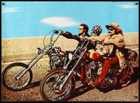 2k591 EASY RIDER Irish commercial poster '69 Peter Fonda & Dennis Hopper, biker classic!