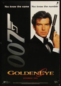 2k570 GOLDENEYE Dutch commercial poster '95 Pierce Brosnan as secret agent James Bond 007!